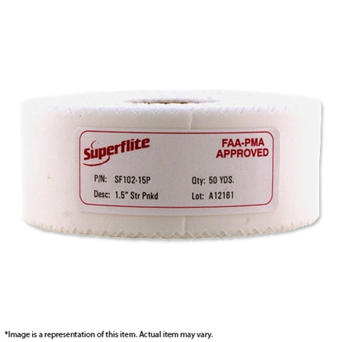 SF102-15P Medium Weight 1.5" Pinked Tape